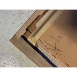 ANTICO QUADRO OLIO TAVOLA A. Soressi GENERE PAESAGGIO PASTORELLE GREGGE CAPRETTE