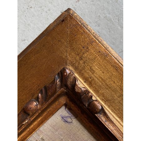 ANTICO DIPINTO OLIO TAVOLA PAESAGGIO MONTANO ALPI MONTE ROSA TRAMONTO ...