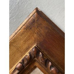 ANTICO DIPINTO OLIO TAVOLA PAESAGGIO MONTANO ALPI MONTE ROSA TRAMONTO PRIMO '900