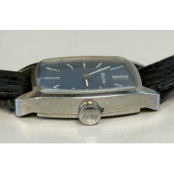 OROLOGIO POLSO LADY Bulova N3 anni 60 meccanico BLU DIAL Old Wrist Watch VINTAGE