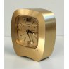 Swiza 8 days OROLOGIO TAVOLO DORATO con SUONERIA anni 70 Old Alarm Desk Clock