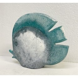 SCULTURA VETRO SCAVO Carlo Nason PESCE TROPICALE MURANO ANNI 80 GLASS FISH
