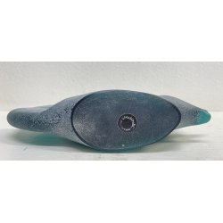 SCULTURA VETRO SCAVO Carlo Nason PESCE TROPICALE MURANO ANNI 80 GLASS FISH