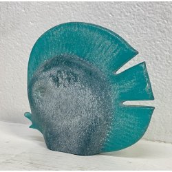 SCULTURA VETRO SCAVO Carlo Nason PESCE TROPICALE MURANO ANNI 80 GLASS FISH