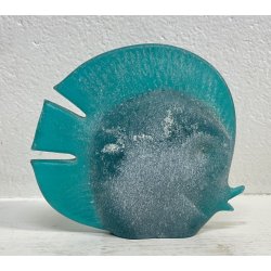 SCULTURA VETRO SCAVO Carlo Nason PESCE TROPICALE MURANO ANNI 80 GLASS FISH