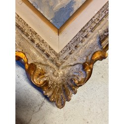 ANTICO PICCOLO DIPINTO OLIO  E.B. "Veduta di Patti" "Paese controluce" SICILIA