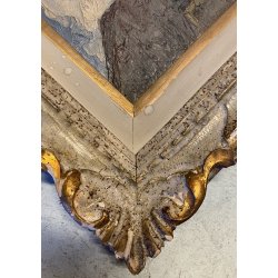 ANTICO PICCOLO DIPINTO OLIO  E.B. "Veduta di Patti" "Paese controluce" SICILIA