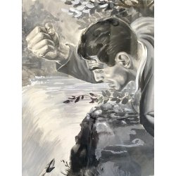 TAVOLA ORIGINALE ILLUSTRAZIONE TEMPERA CARTA Enzo Magni (Ingam) 1949