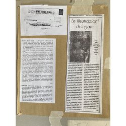 TAVOLA ORIGINALE ILLUSTRAZIONE TEMPERA CARTA Enzo Magni (Ingam) 1949