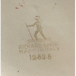 VASO CERAMICA Giovanni Gariboldi DESIGN Richard Ginori ROSA ø 13 x 27 cm/h '50s