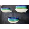 SET 3 LAMPADA PARETE LEUCOS Febo DESIGN Toso Pamio WALL LAMP MURANO GLASS 60/70s