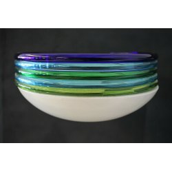 SET 3 LAMPADA PARETE LEUCOS Febo DESIGN Toso Pamio WALL LAMP MURANO GLASS 60/70s