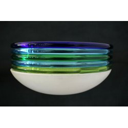 SET 3 LAMPADA PARETE LEUCOS Febo DESIGN Toso Pamio WALL LAMP MURANO GLASS 60/70s