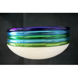 SET 3 LAMPADA PARETE LEUCOS Febo DESIGN Toso Pamio WALL LAMP MURANO GLASS 60/70s