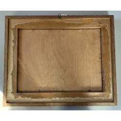 QUADRO DIPINTO OLIO Ugo Celada NATURA MORTA COMPOSIZIONE VASO VETRO CACCIAGIONE