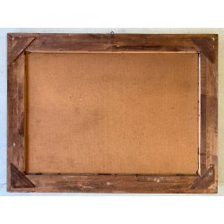 GRANDE ANTICO DIPINTO OLIO F. Sacchetti  PAESAGGIO MONTANO DOLOMITI ALPEGGIO 900