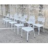 SET 10 SEDIE DA GIARDINO ANNI 70 F.A.I.M. Italia ALLUMINIO PRESSOFUSO OUT CHAIR