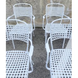 SET 10 SEDIE DA GIARDINO ANNI 70 F.A.I.M. Italia ALLUMINIO PRESSOFUSO OUT CHAIR