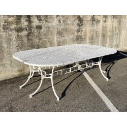 GRANDE TAVOLO DA GIARDINO ANNI 70 F.A.I.M. Italia ALLUMINIO PRESSOFUSO OUT TABLE