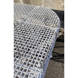 GRANDE TAVOLO DA GIARDINO ANNI 70 F.A.I.M. Italia ALLUMINIO PRESSOFUSO OUT TABLE