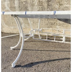 GRANDE TAVOLO DA GIARDINO ANNI 70 F.A.I.M. Italia ALLUMINIO PRESSOFUSO OUT TABLE