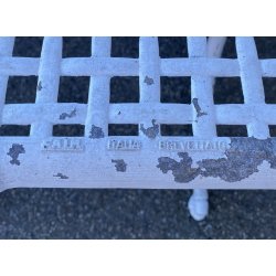 GRANDE TAVOLO DA GIARDINO ANNI 70 F.A.I.M. Italia ALLUMINIO PRESSOFUSO OUT TABLE