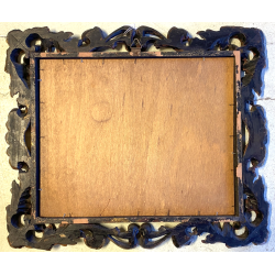 ANTICO DIPINTO OLIO G. Masseroni SCENA di CACCIA PAESAGGIO CAMPAGNA UCCELLI '900