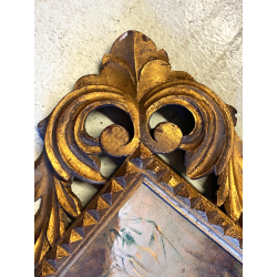 ANTICO DIPINTO OLIO G. Masseroni SCENA di CACCIA PAESAGGIO CAMPAGNA UCCELLI '900