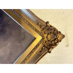 ANTICO DIPINTO OLIO Gino De Lai VEDUTA PAESAGGIO ALPINO MONTAGNA CONTADINA '900