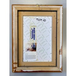 QUADRO DIPINTO OLIO Mario Tosi  COMPOSIZIONE ASTRATTA PESCI BRICOLE VENEZIA '900