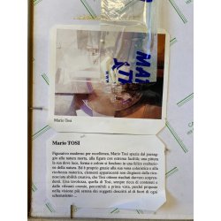 QUADRO DIPINTO OLIO Mario Tosi  COMPOSIZIONE ASTRATTA PESCI BRICOLE VENEZIA '900