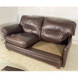 DIVANO Frau DUE POSTI Tito Agnoli Poppy DESIGN 1970 LEGNO PELLE ITALY SPACE AGE