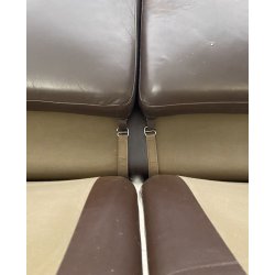 DIVANO Frau DUE POSTI Tito Agnoli Poppy DESIGN 1970 LEGNO PELLE ITALY SPACE AGE