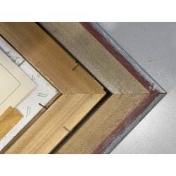 QUADRO DIPINTO OLIO ASTRATTO Mario Tosi  COMPOSIZIONE PESCI BRICOLE VENEZIA '900