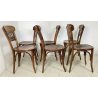 SET 6 SEDIE VINTAGE LEGNO FAGGIO ANNI 30 MADE IN ITALY SALA DA PRANZO OSTERIA 