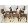 SET 6 SEDIE VINTAGE LEGNO FAGGIO ANNI 30 MADE IN ITALY SALA DA PRANZO OSTERIA 