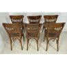SET 6 SEDIE VINTAGE LEGNO FAGGIO ANNI 30 MADE IN ITALY SALA DA PRANZO OSTERIA 