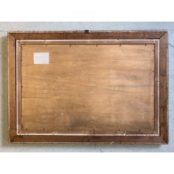 GRANDE QUADRO DIPINTO OLIO M. Pavesi "Isola Pescatori" PAESAGGIO LAGO MAGGIORE