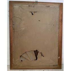 ANTICO DIPINTO OLIO TELA RITRATTO FEMMINILE NOBILDONNA SIGNORA EPOCA 800