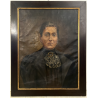 ANTICO DIPINTO OLIO TELA RITRATTO FEMMINILE GENTILDONNA SIGNORA EPOCA 800