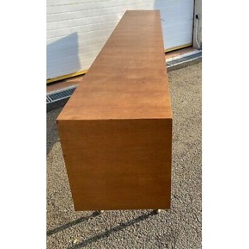 GRANDE CREDENZA VINTAGE STILE ICO PARISI SIDEBOARD ANNI 60 DESIGN TEAK ENFILADE