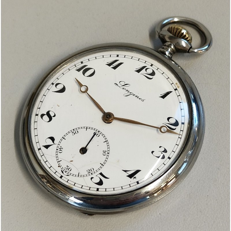 ANTICO OROLOGIO TASCA Longines EFCo CAL. 37.9 anni 40 OLD POCKET WATCH montre