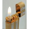 Must de Cartier ACCENDINO TASCA Santos VINTAGE LIGHTER BRIQUET argento oro BOX