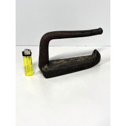 RARISSIMO ANTICO FERRO DA STIRO FORGIATO epoca '700 punta rialzata ATTREZZO