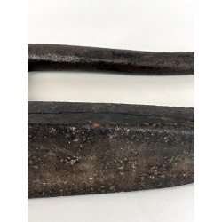 RARISSIMO ANTICO FERRO DA STIRO FORGIATO epoca '700 punta rialzata ATTREZZO
