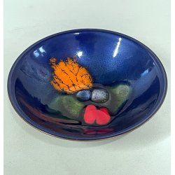 piccola SCULTURA CIOTOLA RAME SMALTATO Studio Laurana PESARO GRAN FUOCO piattino