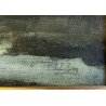GRANDE QUADRO OLIO Bedo "Lago di Montorfano" PAESAGGIO LACUSTRE BRIANZA 1979