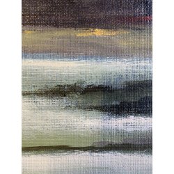 GRANDE QUADRO OLIO Bedo "Lago di Montorfano" PAESAGGIO LACUSTRE BRIANZA 1979