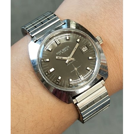 OROLOGIO POLSO Hike Watch INCABLOC anni 60 MECCANICO Vintage Wrist Watch 5 ATM