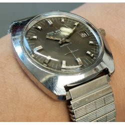 OROLOGIO POLSO Hike Watch INCABLOC anni 60 MECCANICO Vintage Wrist Watch 5 ATM